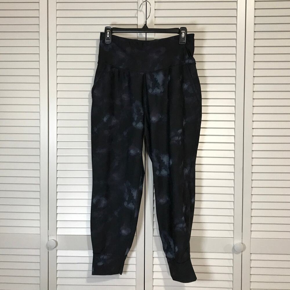 Old Navy Active Blue Tie-dye PowerSoft Go-Dry High Rise Tapered Joggers Women L